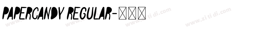 PaperCandy Regular字体转换